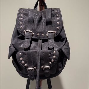 Xhilaration Black Studded Backpack